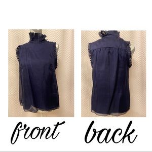 navy blue sleeveless top